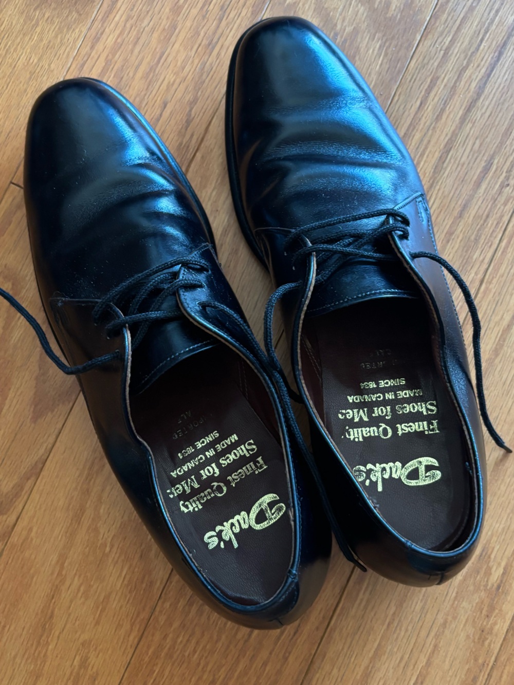 Dack’s Black Leather “Harrison II” Derbie Oxford